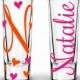 Personalized Bridesmaid and Groomsmen Shot Glasses, Bachelor or Bachelorette Party Gifts, Tequila Shooter Glasses