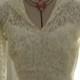 Antique Ivory Lace Wedding Dress and Lace Cap 1930/1940 Era Excellent Condition