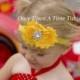 Bright Yellow Shabby Chic Flower Rose Headband - Newborn Baby Hairbow - Little Girl Hair Bow - Easter, Spring, or Summer Wedding Hair Piece