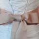 Blush Grosgrain Ribbon, 2.25 Inch Wde, Pale Mauve Ribbon Sash, Pink Bridal Sash, Wedding Belt, 4 Yards