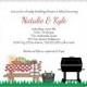 BBQ Wedding or Bridal shower invitation, couples shower, familybaby shower, babyq, baby q, backyard party cookout 3259