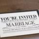 Printable / Vintage Modern Wedding Invitation Card (DIY)