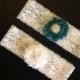 Wedding Garter Belt, Bridal Garter Set - white lace garter,Ivory Lace Garter, Wedding Garter, ,POPULAR