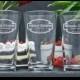 6 Custom Etched Pint Beer Glasses / Wedding Party Glassware / Personalized Groomsmen Gifts / 5 Designs!