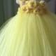Yellow Flower Girl Dress 