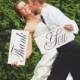 Wedding Photo Prop Thank You Wooden Boards Great For Thank You Cards