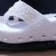 Wedding Sandals White Pearl Bridal Flip Flop Shoes Wedge Wedding Flip Flops Clean Diamonds Custom Bridal Shoes 3.5 inch