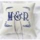 Ring bearer pillow , wedding pillow , Initials wedding Pillow , wedding ring pillow, Personalized Custom embroidered ring pillow (R70)