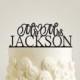 Custom Wedding Cake Topper - Personalized Monogram with Last Name Cake Topper - Mr and Mrs - Cake Decoration - Bride and Groom