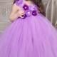 Purple Flower girl Dress- Flower girl dress- Lavender Flower girl dresses- Tutu Dress- Lavender Tutu