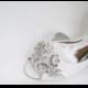 rhinestone applique bridal shoe clips