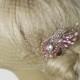 Birdcage Veil  and a Pink Bridal Hair Comb (2 Items),Headpieces,Bridal Comb ,Wedding comb,bridal headpieces,hair accessories