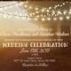 Rustic Fairy Lights String Lights Countryside Wedding Invitation + Optional RSVP + Save the Date Printable Digital