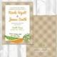 Peas & Carrots Wedding Shower Invitations (printed or printable)
