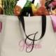 6 Bridesmaid Gift Monogrammed Personalized Tote Bag Wedding Party