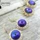 Crystal Drop Earrings - Sterling Silver - 14K gold - Rhinestone Bezel Earrings - Wedding Jewelry - Prom Jewelry - Bridesmaid Jewelry