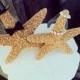 Bride And Groom Cake Topper- Sugar Starfish Couple - Beach Wedding Theme (CUSTOMIZATION AVAILABLE)