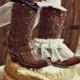 Cowboy Boots Wedding Cake Topper-Western Themed Wedding-Western Rustic Wedding