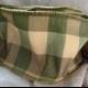 yellow gold and olive green plaid wired ribbon