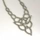 50's/60's Vintage Rhinestone Bib Necklace, Vintage Rhinestone Wedding Necklace, Carol Deb Jewelry