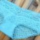 BRIDAL aqua blue sweet lace panty with MRS, Bride or I do in rhinestones ready for a perfect wedding day size XLarge- Ships in 24hrs