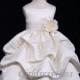 Ivory With Removable Sash With Many Colors To Choose Princess Wedding Pick Up Wedding Flower Girl Dress  6M12M 18M 2 4 6 8 10 12 