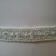 SALE - Wedding Belt, Bridal Belt, Sash Belt, Crystal Rhinestone & Off White Pearls - Style B30099