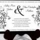 50 Damask Swirl Wedding Invitations, RSVP's, Reception Invitations with FREE Calendar Stickers