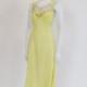 1940's Nightgown /  Look At Me I'm Sandra Dee Vintage 40's Yellow Sheer Bias Cut Nighty Bed Gown