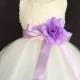 Ivory Wedding Bridal Bridesmaids Sequence Tulle Flower Girl Dress Toddler 2 4 6 8 10 12 14
