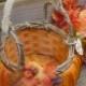 Pumpkin Flower Girl Basket Rustic Wedding Decor Personalized Custom
