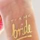 bachelorette party favor,bachelorette tattoo, flash tattoo,gold tattoo,team bride,fake tattoo,bridal party,bridesmaid tattoos,wedding tattoo