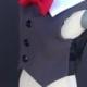 Gray Dog Tuxedo Vest (custom options available)