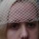 Vintage White Pill Box Hat with Veil