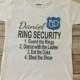 Personalized Ring Security Badge T Shirt or One Piece (custom text/colors)