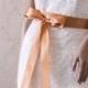 CAMEL Satin Bridal Sash, Wedding Dress Sash, Satin Ribbon Bridal Belt, Bridal Sash, Bridesmaids Sash