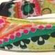 Dog Collars With Curb Appeal - Botanical Design - Adjustable Dog Collar Available In Four Sizes - Fashionable Dog Collars
