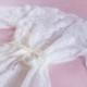 Ready to ship - Lace Robe for Bride, Bridal Gift, Bachelorette party Gift, Honeymoon, Lace Kimono, Wedding Gift, I do, White Lace