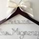 Personalized Wedding Hanger With Date And Bow, Bridal Gift, Bridesmaid Gift, Flower Girl Gift