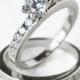 cz ring, cz wedding ring, cz engagement ring, wedding ring set, ring set, cz wedding set, sterling silver ring, size 5 6 7 8 9 10- MC110801R