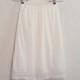 1960s Bright White Half Slip with Scalloped Trim by Kayser ~ S
