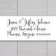 Wedding Invitation Return Address Labels, Wedding Stickers, Return address stickers for invitations (#339)