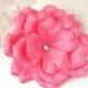 Coral Flower Pin, Bridesmaid Flower, Coral Wedding, Hair Fasinator, Peach Accessories, Flower For a Sash