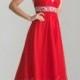 Red Night Moves Beaded Neckline Prom Dress 6741 for Cheap