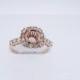 14K Rose Gold Diamond Engagement Ring Halo Design - SJ1600RGDERPP