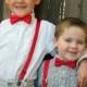 Red Bowtie and Suspender Set - Infant, Toddler, Boy