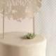 DIY Wedding Cake And Cupcake Topper