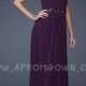 Long Purple La Femme 18257 Strapless Sweetheart Formal Dress