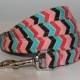 Pink and Teal Chevron Dog Leash
