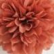 Cinnamon .. tissue paper pom .. wedding and party decorations